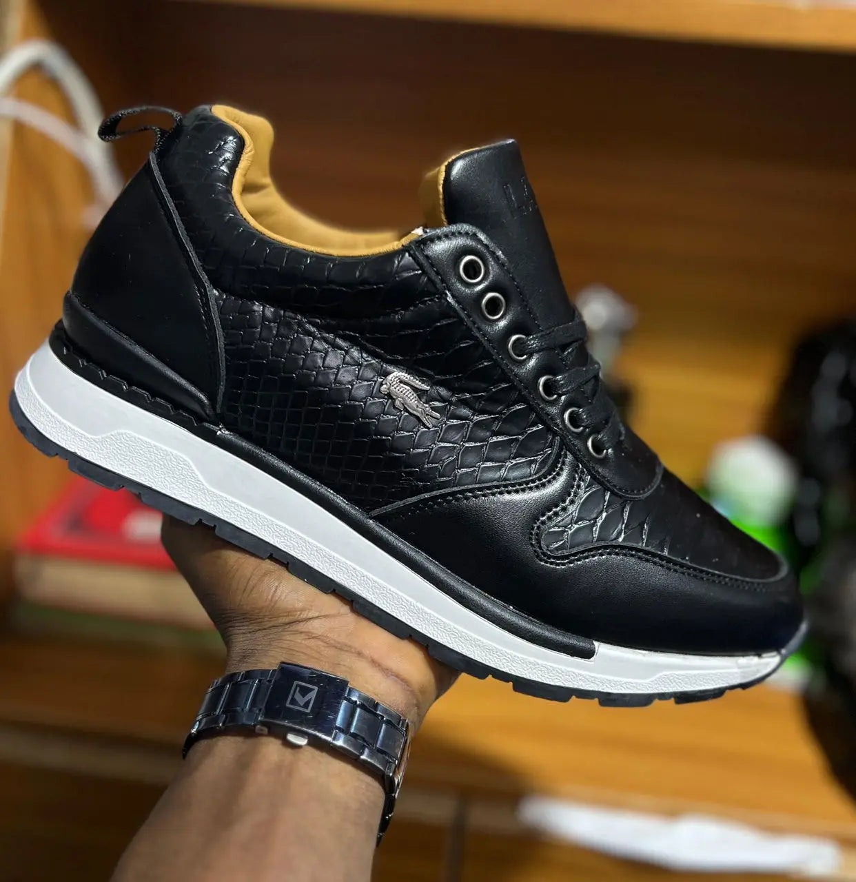 Chaussure homme tendance – Style crocodile pour un look premium